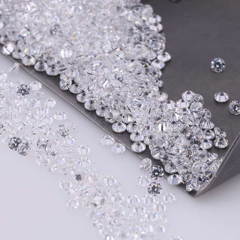 White Loose Stones Round Brilliant Cut Cubic Zirconia Exporter