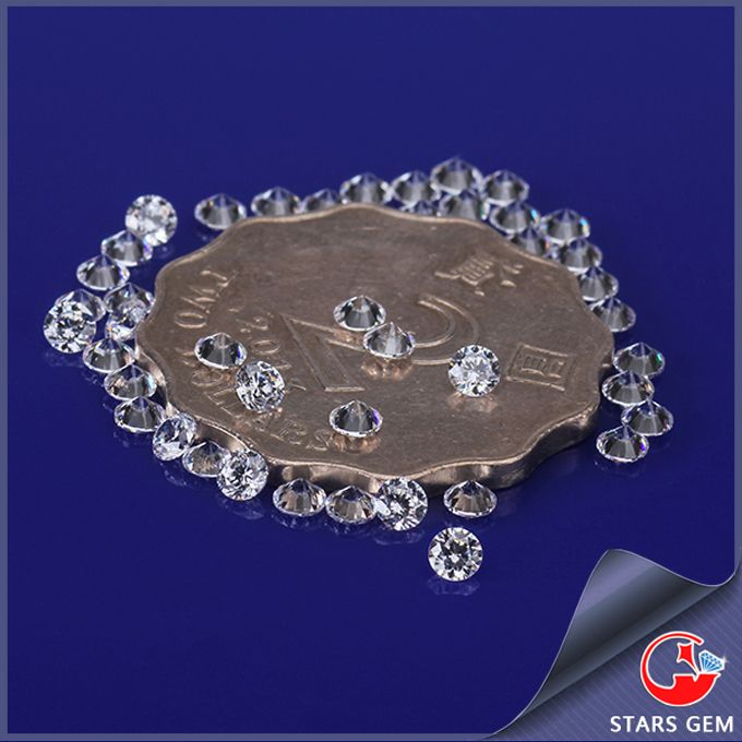 Cubic zirconia ready to ship white cz loose stone 1.2mm cz Supplier