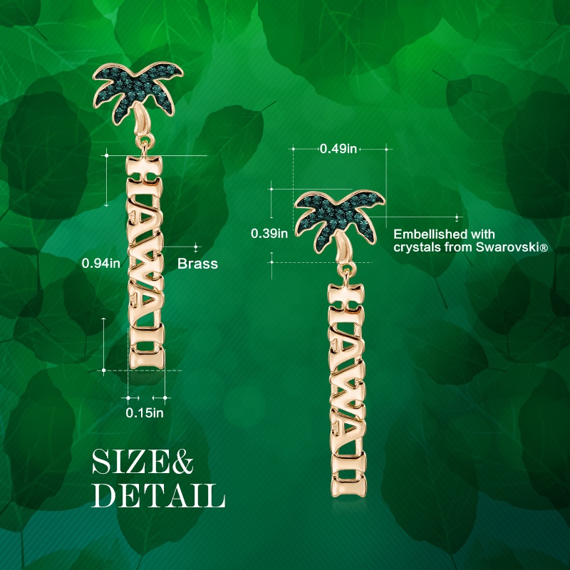 Custom Settings Beach Tree Gold Women Earing Exporter