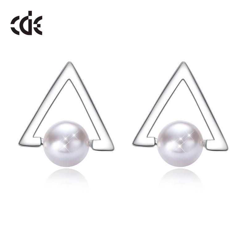 Fine Jewelry Latest Design Pearl Earrings Sterling Silver Earring Exporter