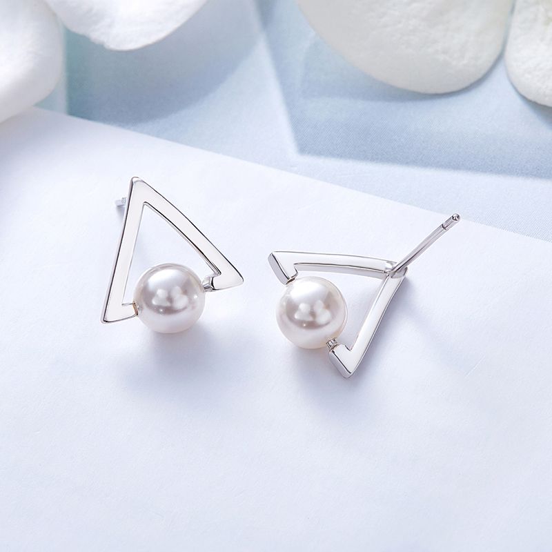 Fine Jewelry Latest Design Pearl Earrings Sterling Silver Earring Exporter
