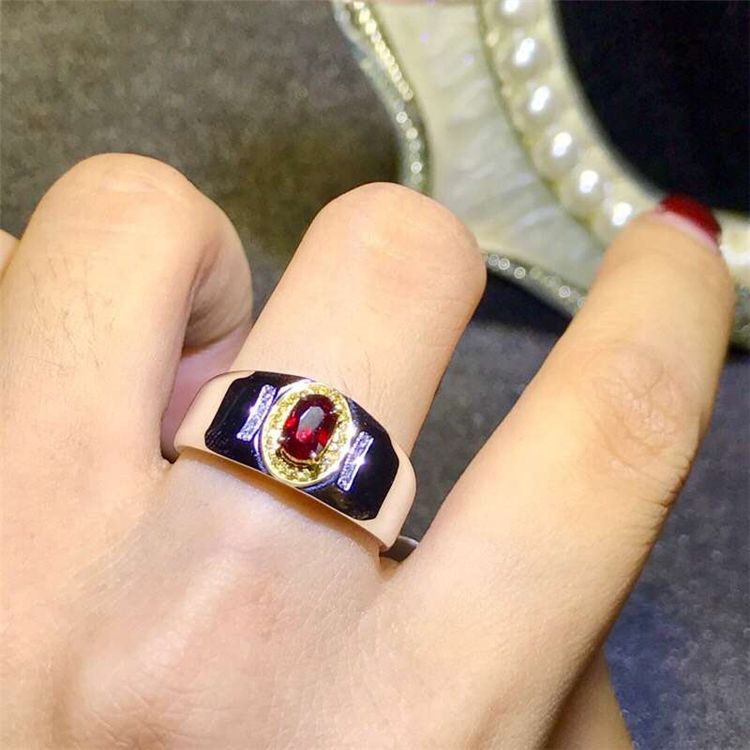 Ruby Gemstone Engagement Ring Man Exporter