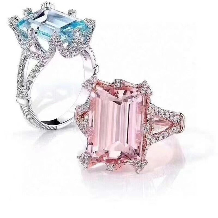 aquamarine or 4ct morganite ring engagement Exporter