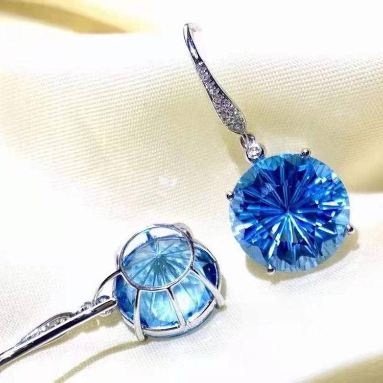 14ct Natural topaz earrings Exporter