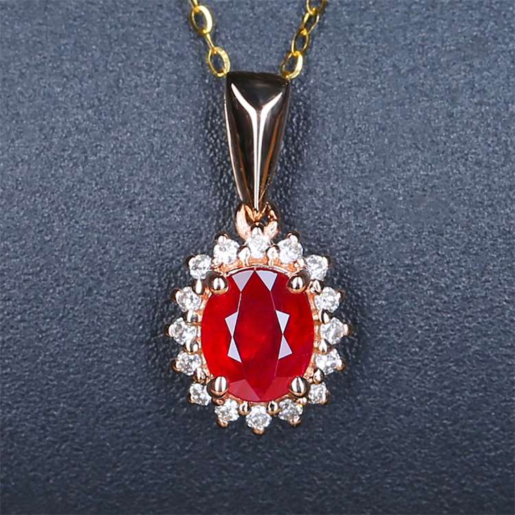 Genuine red ruby charm pendant  Supplier