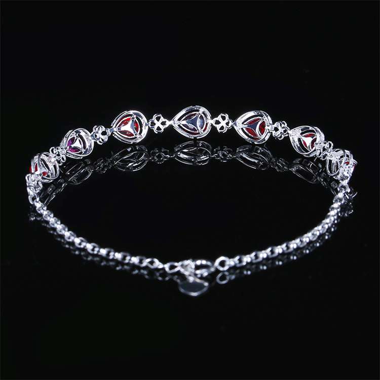Natural gemstone 2.2ct genuine ruby bracelet Supplier