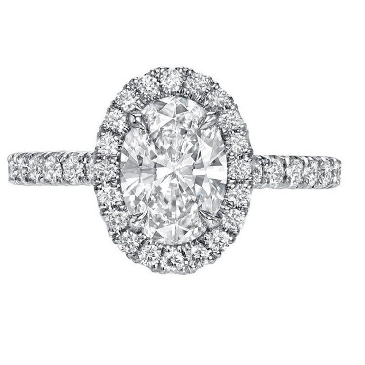 14k white gold jewelry 2ct GRA Certify VVS1D moissanite ring Exporter