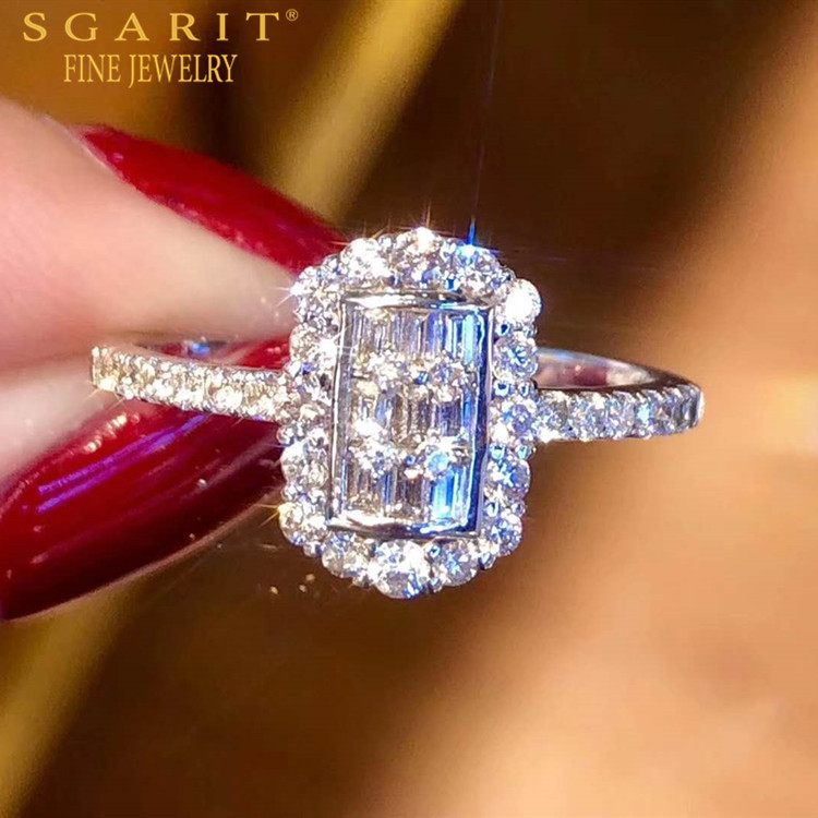 White diamond wedding engagement ring Wholesaler