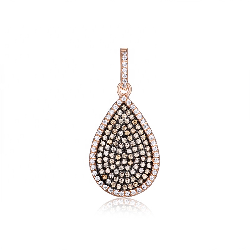 New Design Rose Gold Water Drop Sterling Silver Pendant Exporter