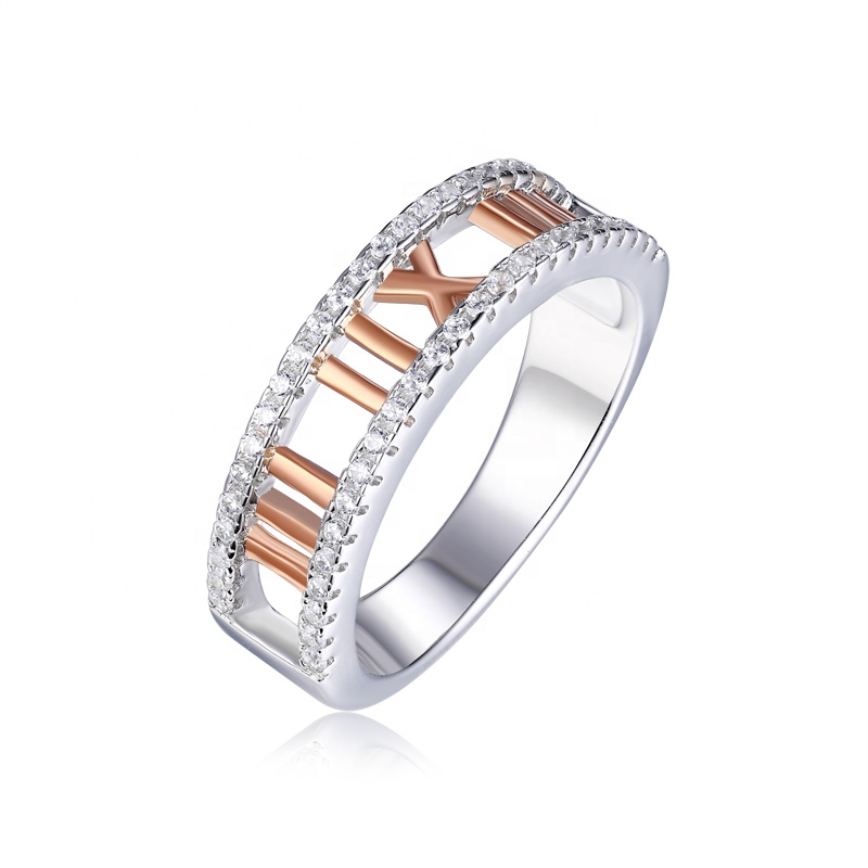 Trendy Silver Customized Logo Rings for Party & Anniversary Celebration Exporter