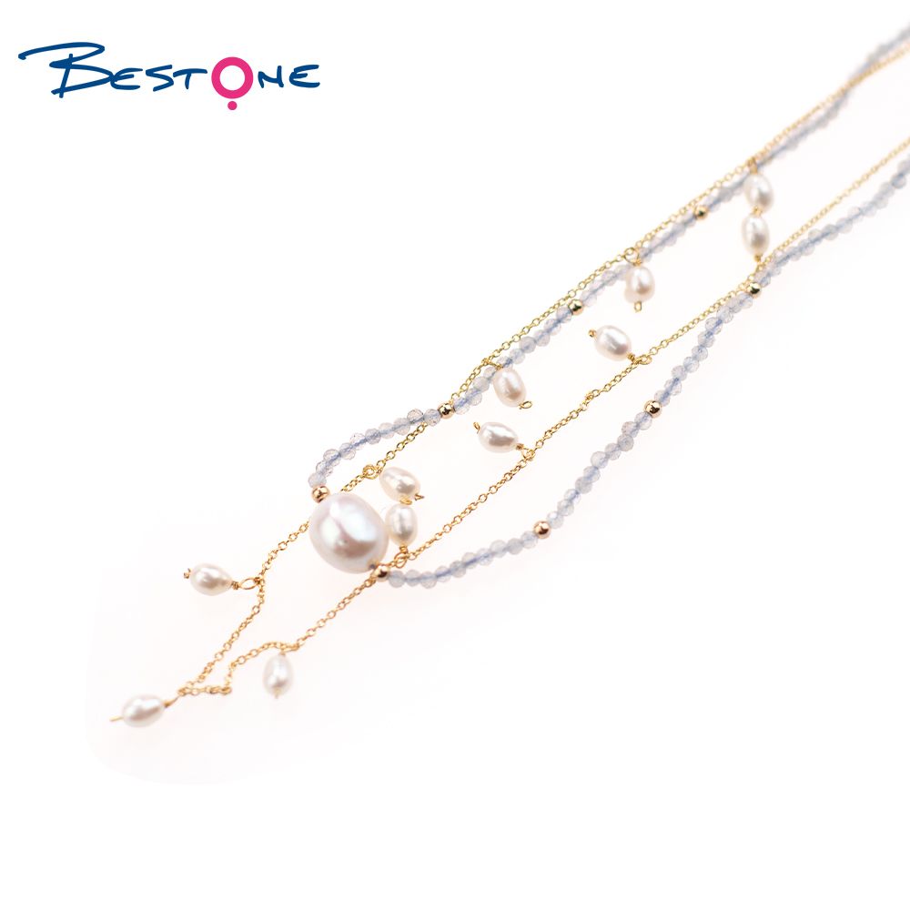 925 Sterling Silver Necklace Designed with Pink Aventurine Pearls Women Exporter
