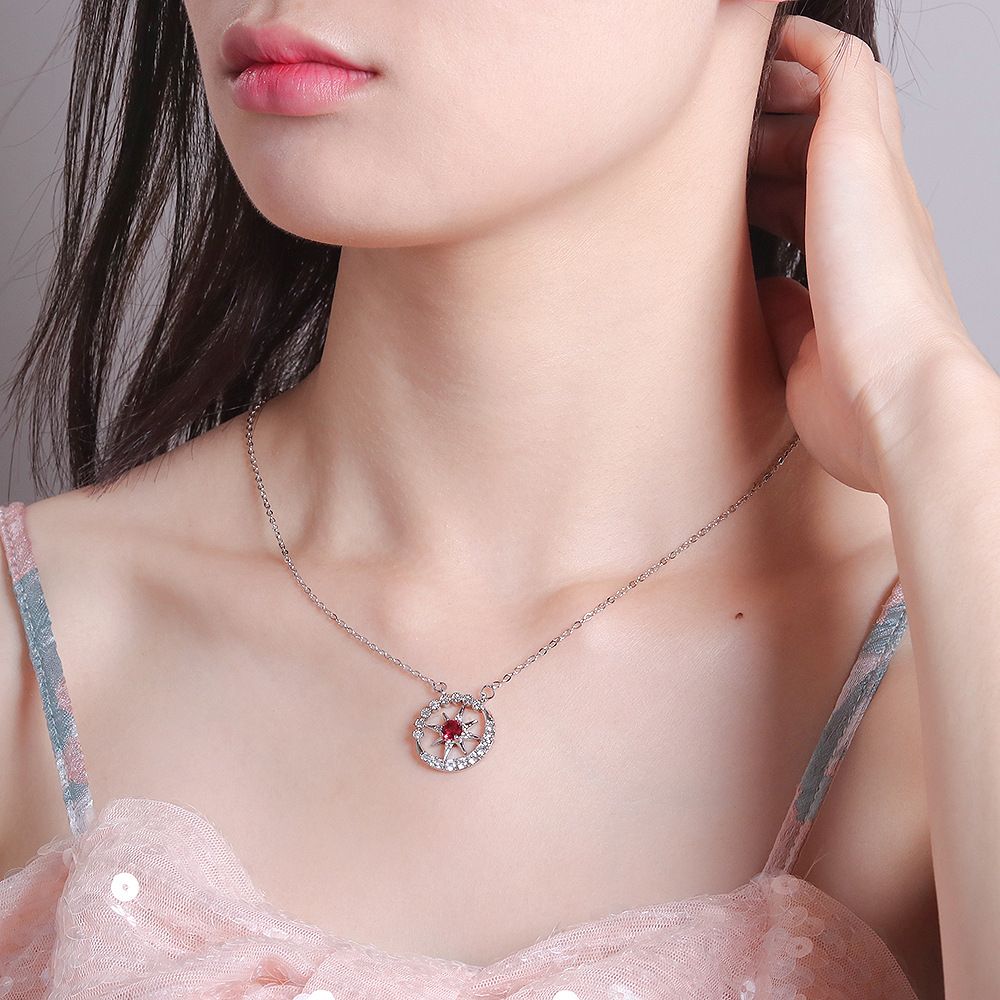 Star Medallion Pendant Necklace Fashion Jewelry Women Geometric Supplier