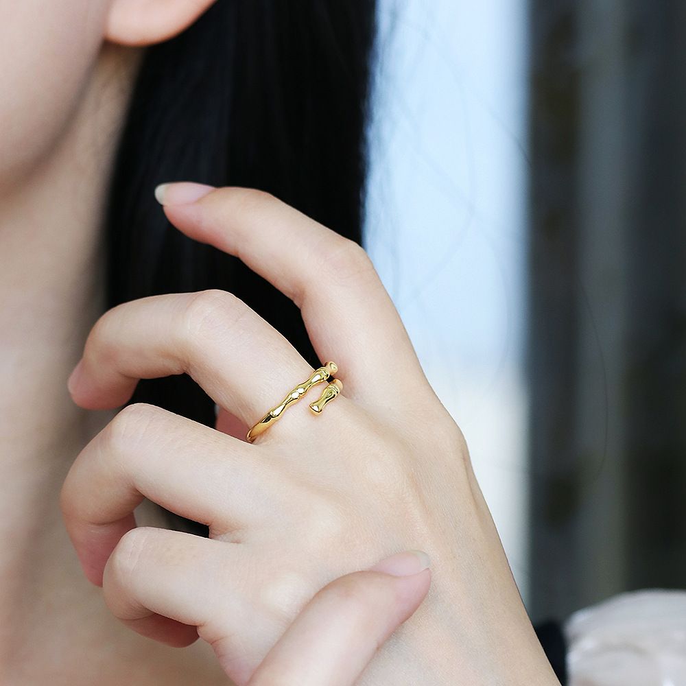 Copper Hip Hop Fashion Unisex Couple Ring Geometric Luxury Ring Exporter