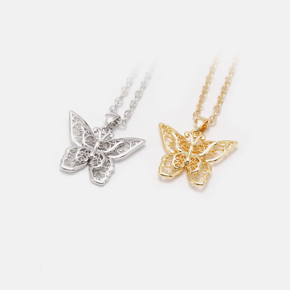 Hollow Beauty Jewelry Women Fashion Necklace Earring Butterfly Jewelry Supplier