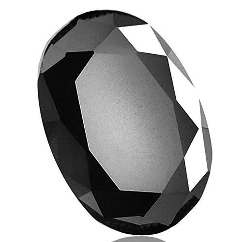 Oval shape brilliant cut black loose moissanite diamond Wholesaler