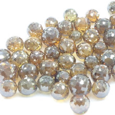 Fancy colored moissanite strands necklace moissanite beads Supplier