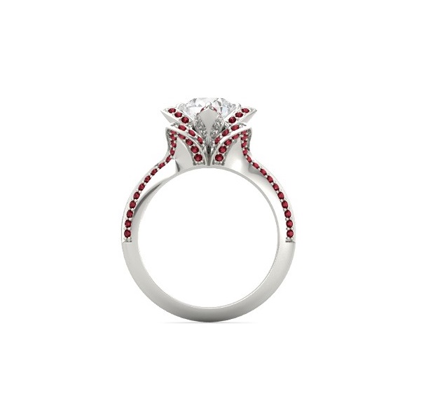 Personalize design moissanite colorless diamond solitaire ring Wholesaler