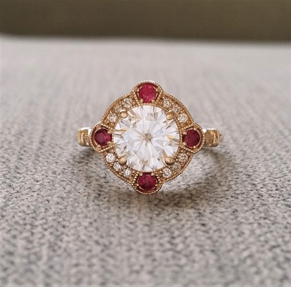 Flawless design moissanite colorless diamond solitaire ring Wholesaler