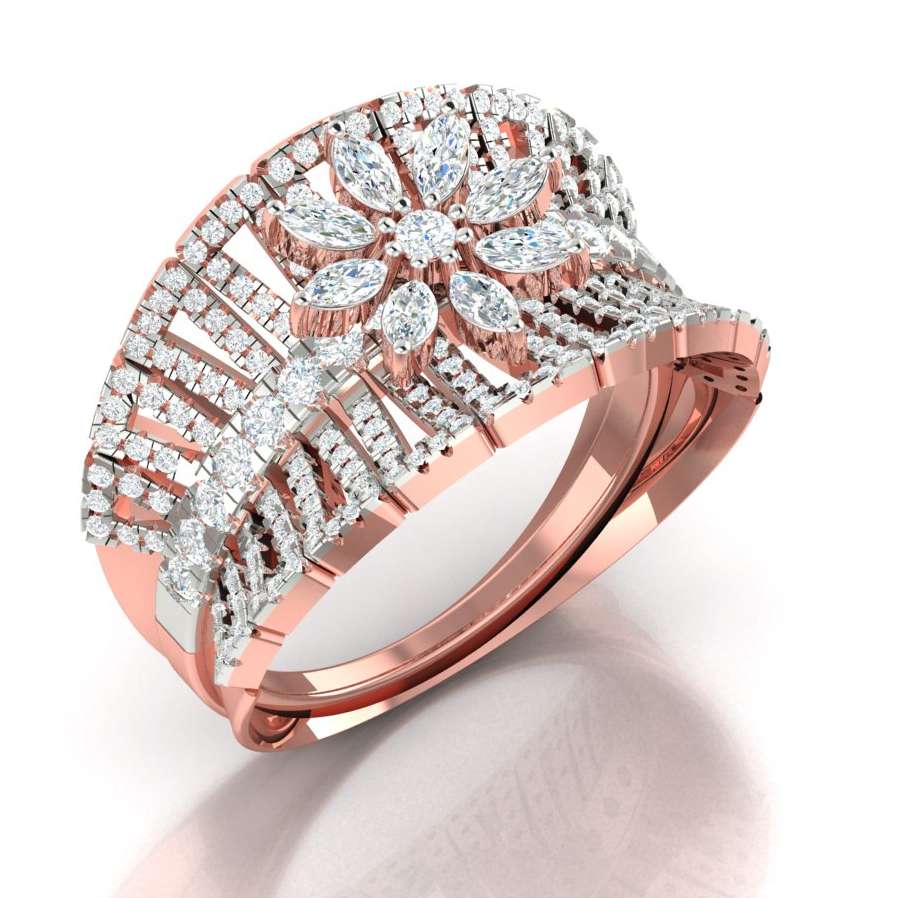 Good looking design moissanite colorless diamond solitaire ring Wholesaler