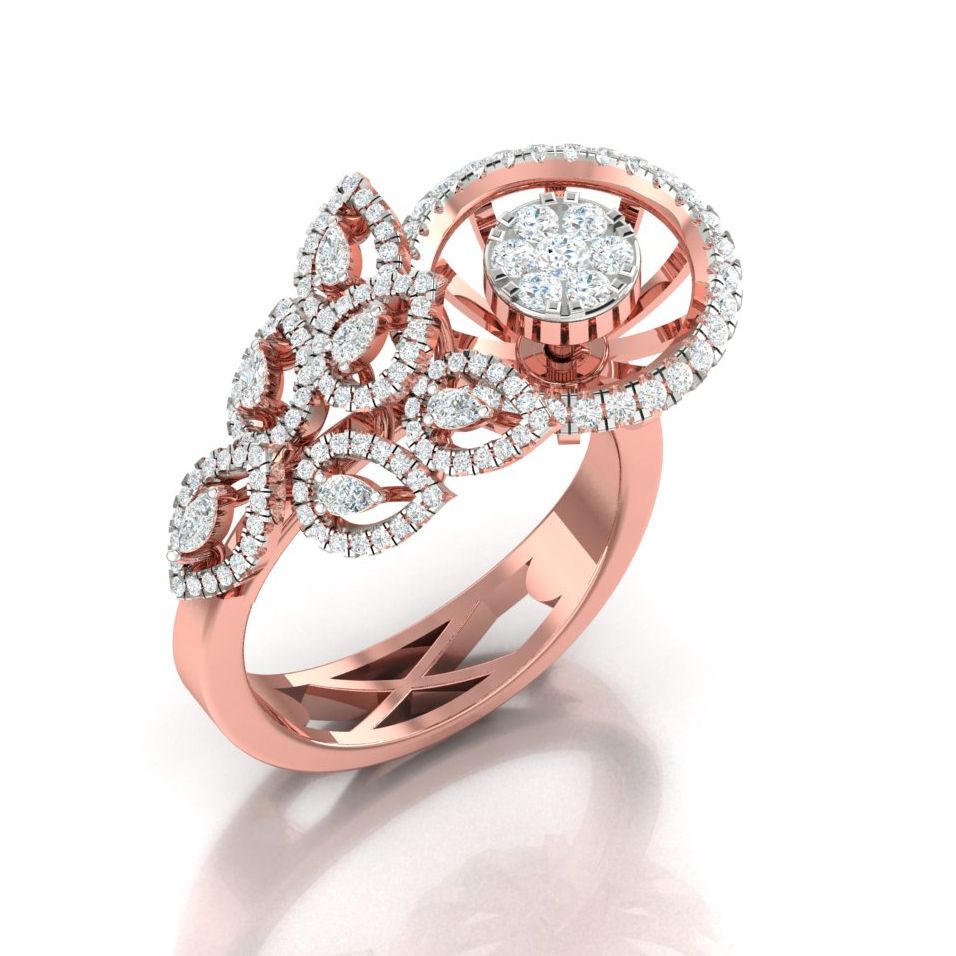 Wholesale Rare fine design Moissanite colorless diamond solitaire ring