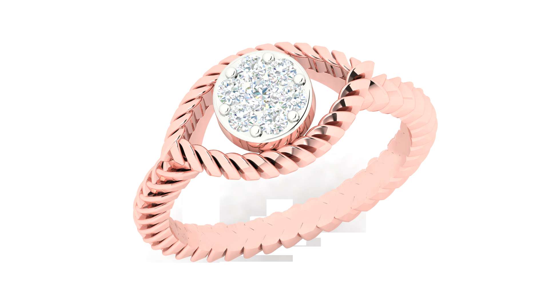 Wholesale Elegant fine design Moissanite colorless diamond solitaire ring