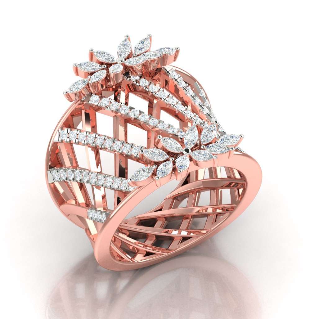 Wholesale personalize fine design Moissanite colorless diamond solitaire ring