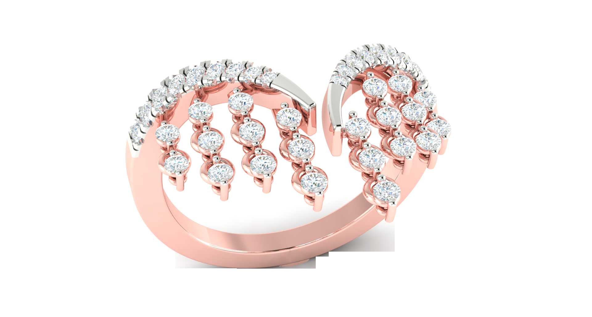 Wholesale personalize fine design Moissanite colorless diamond solitaire ring