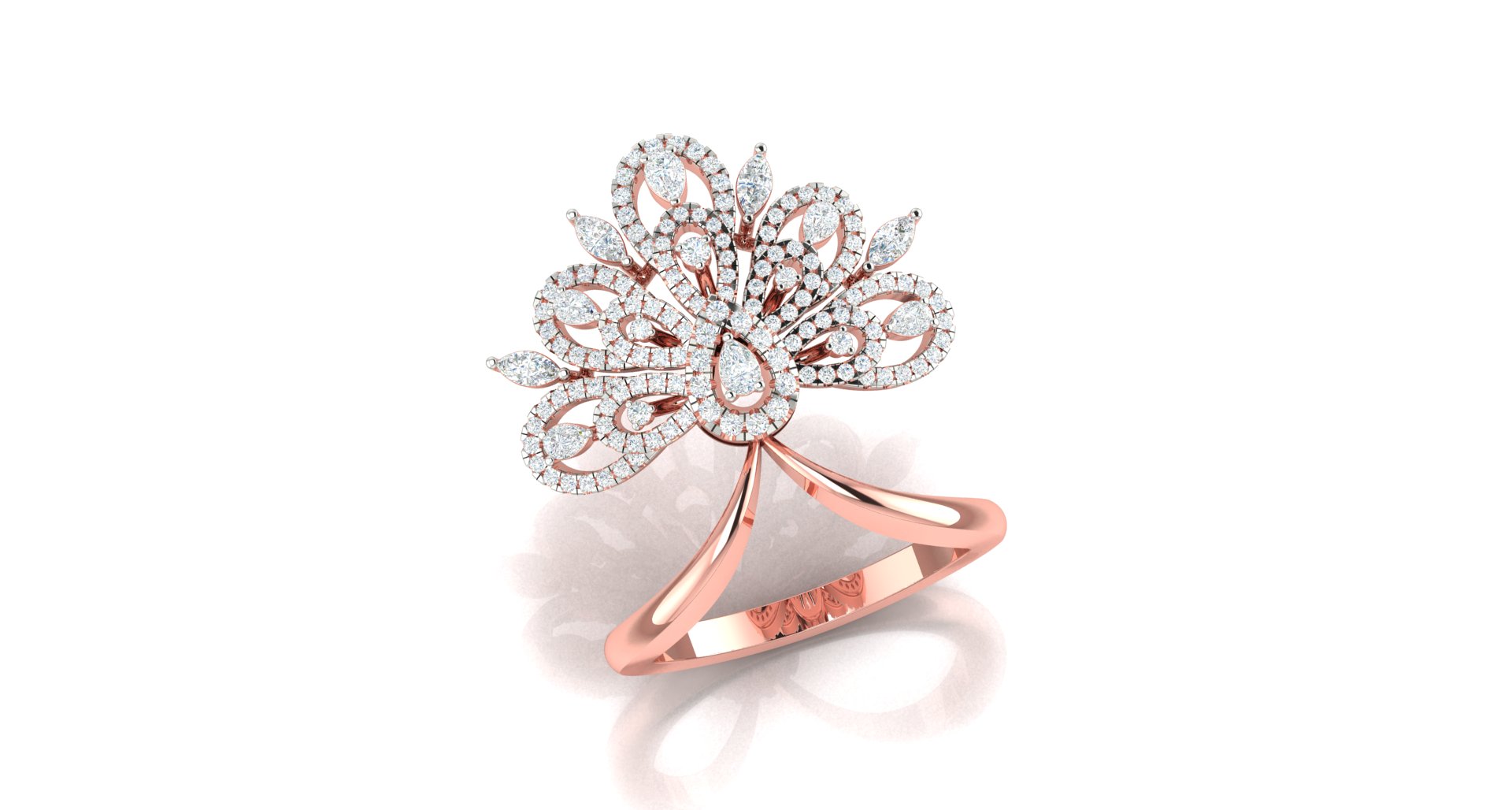 Wholesale Lovely fine design Moissanite colorless diamond solitaire ring