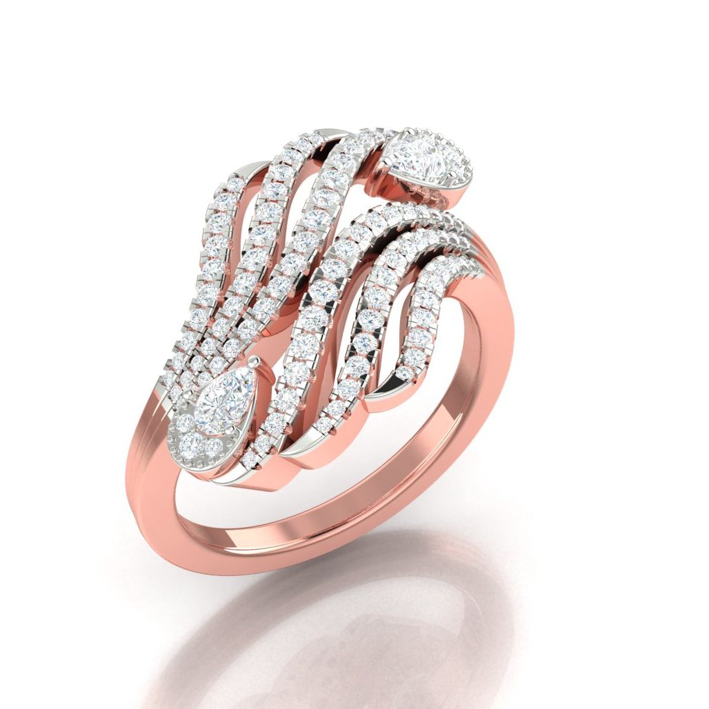 Wholesale Unique fine design Moissanite colorless diamond solitaire ring