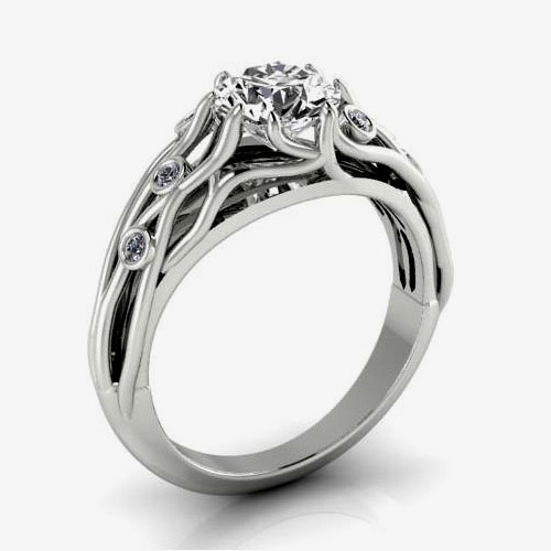 Wholesale perfect fine design Moissanite colorless diamond solitaire ring