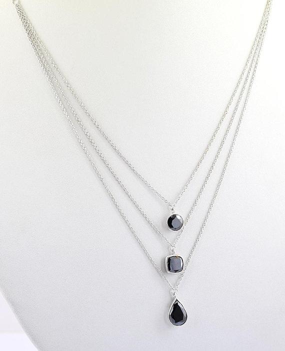 3 layer Black Designer Jewelry Necklace Exporter