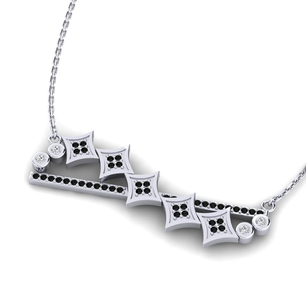 Modern Black Diamond Pendant Black designer jewelry Exporter
