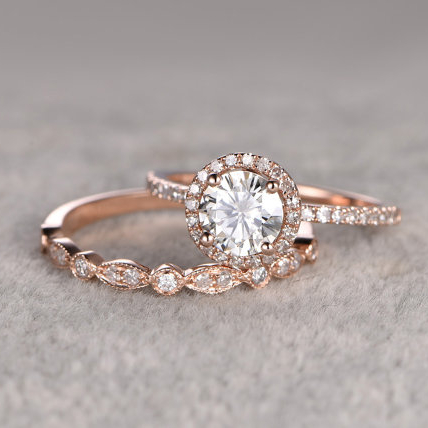 Exotic design moissanite White diamond  solitaire ring Wholesaler
