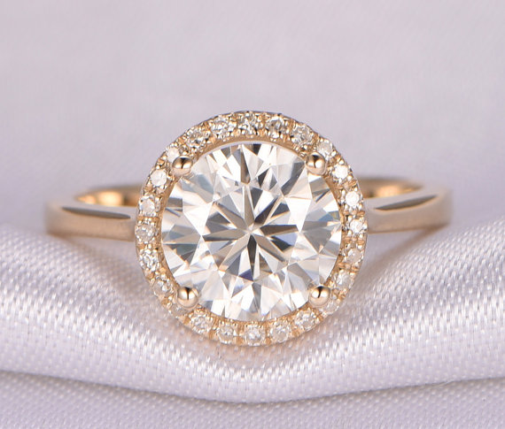 Exotic design moissanite white diamond solitaire ring supplier
