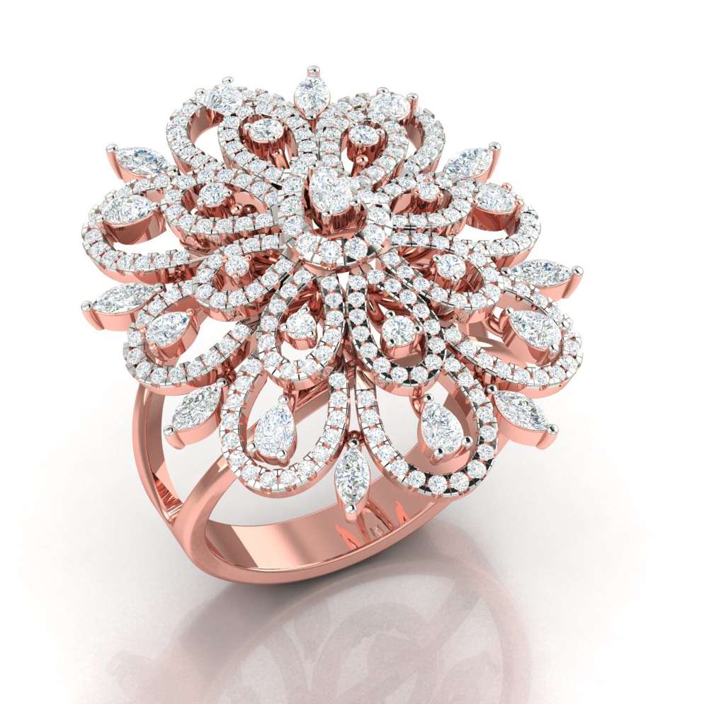 Sophisticated design moissanite colorless diamond Solitaire Ring Wholesaler
