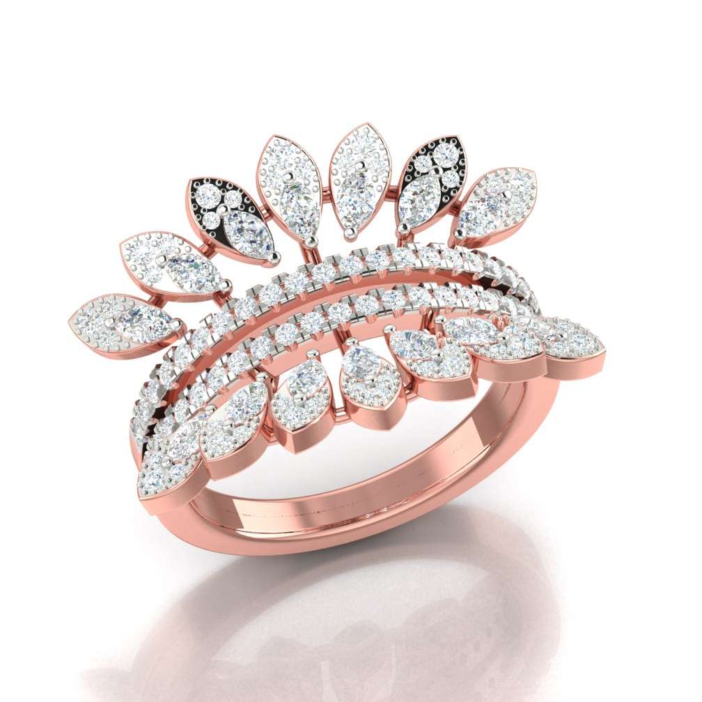 Magnificent design moissanite colorless diamond Solitaire Ring Exporter