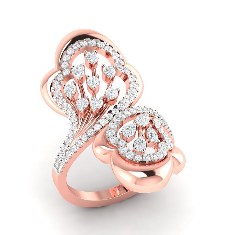 Charming design moissanite colorless diamond Solitaire Ring Wholesaler
