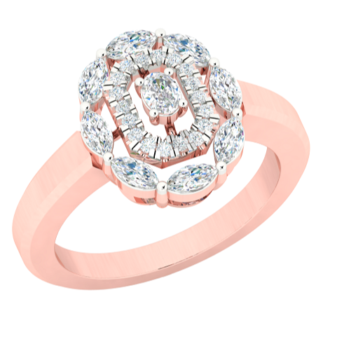Personalize fine design moissanite colorless diamond solitaire ring exporter