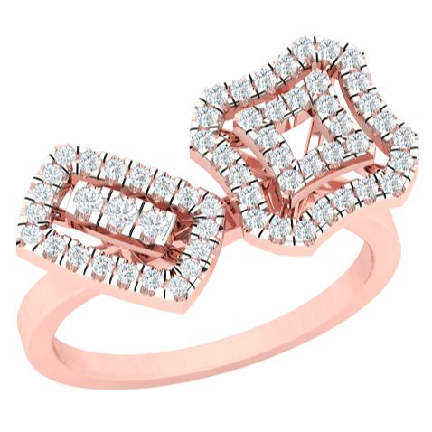 Delicate new design moissanite colorless diamond Solitaire Ring Exporter
