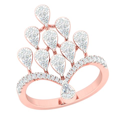 Graceful design fine moissanite colorless diamond Solitaire Ring Manufacturer