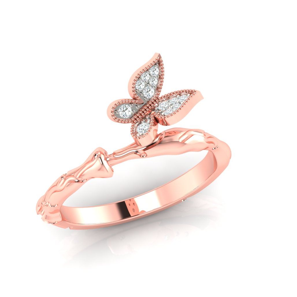 Gorgeous design moissanite colorless diamond Solitaire Ring Manufacturer
