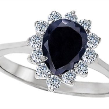 Vintage/Antique Black Moissanite Silver Ring Manufacturer