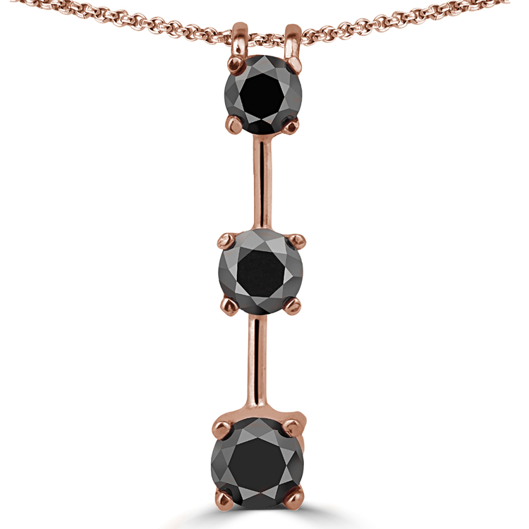 Lovely Black Diamond Pendant Black Designer Jewelry Exporter