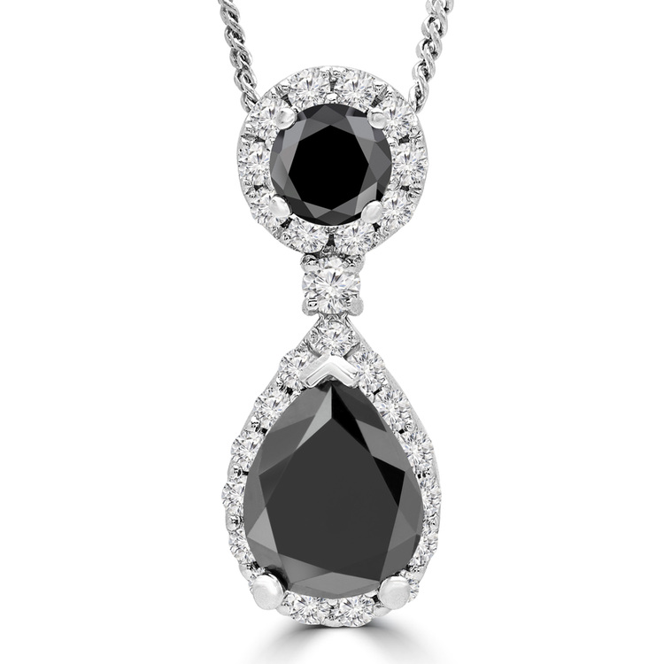 Rare Black Diamond Pendant Black designer jewelry Supplier