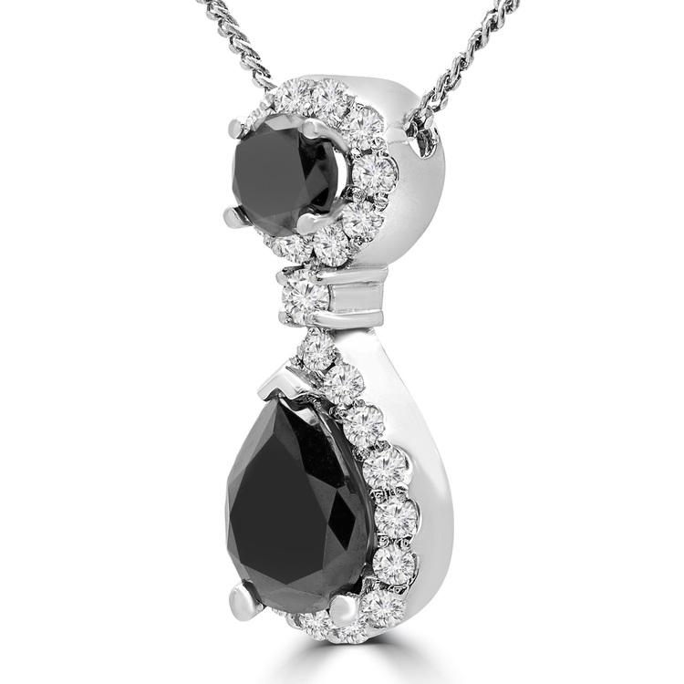 Rare Black Diamond Pendant Black designer jewelry Supplier