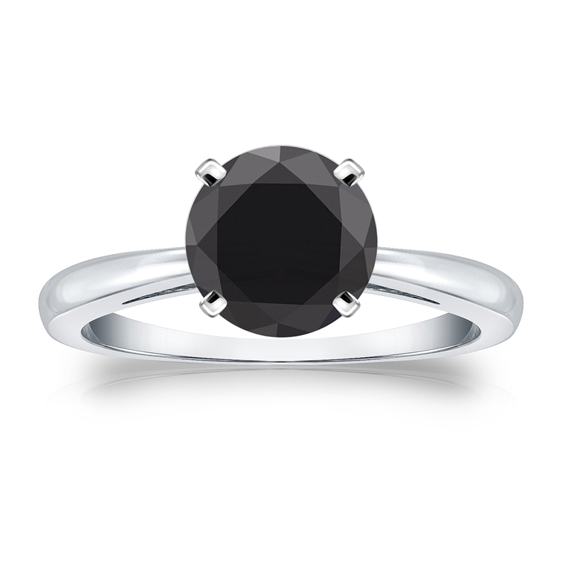 Excellent Black Diamond Engagement Ring DesignerJewelry Wholesaler