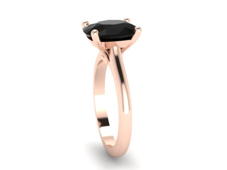 Perfect Black Diamond Engagement Ring DesignerJewelry Wholesaler