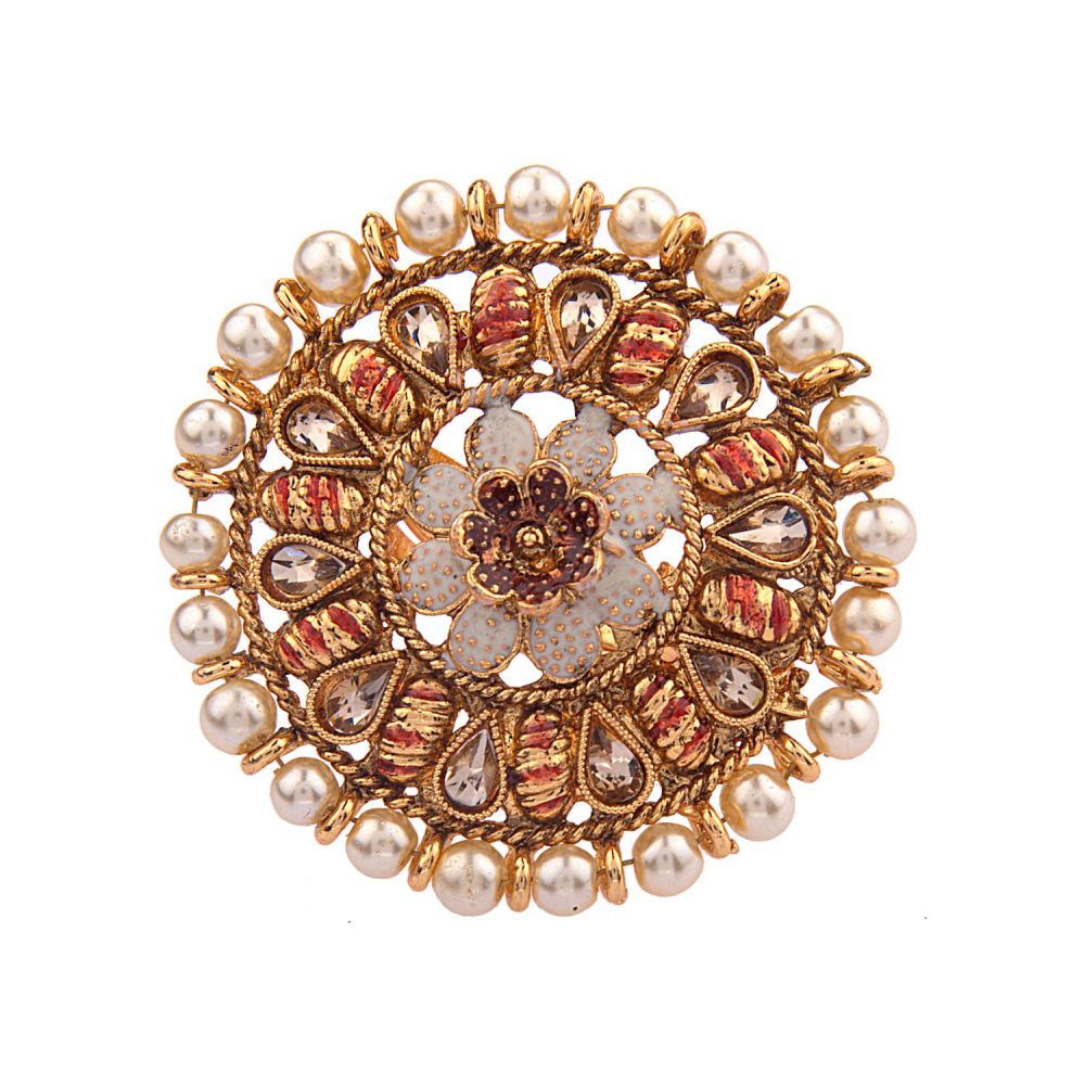 Indian Bollywood Traditional Antique Round Finger Rings Jewelry Manufacturer