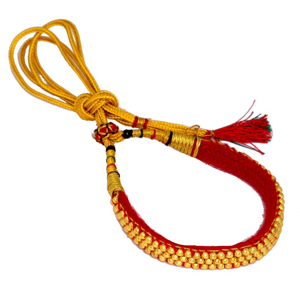 Tribal Look Rajasthani Traditional Golden Beaded Fashion Necklace Set Wholesaler