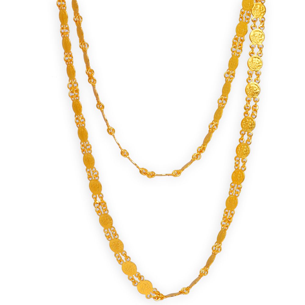 Festive Collection Goddess Laxmi Coin Stud Necklace Chain manufacturer